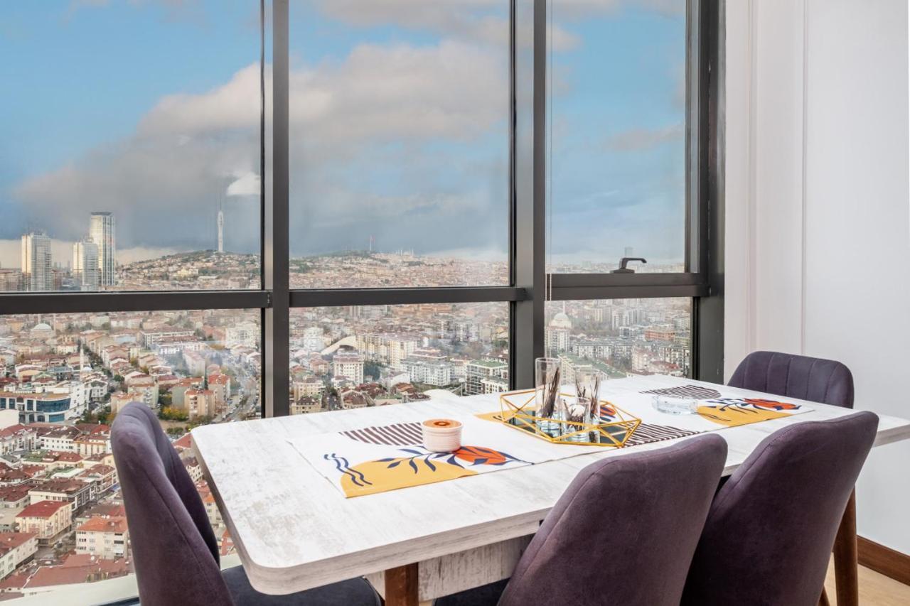 Charming Flat With City View In Atasehir Истанбул Екстериор снимка